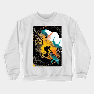 Abstract MTB biker Crewneck Sweatshirt